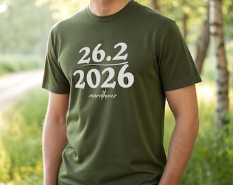 26.2 2026 Marathoner Shirt / Marathon Training T-Shirt / Running Goals Tee / Funny Runner Shirt / Half Marathon