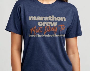 Funny Runner Gift Shirt | Marathon Training Tee | Running Crew T-Shirt for Men Women | Support Marathoner Quote Tee