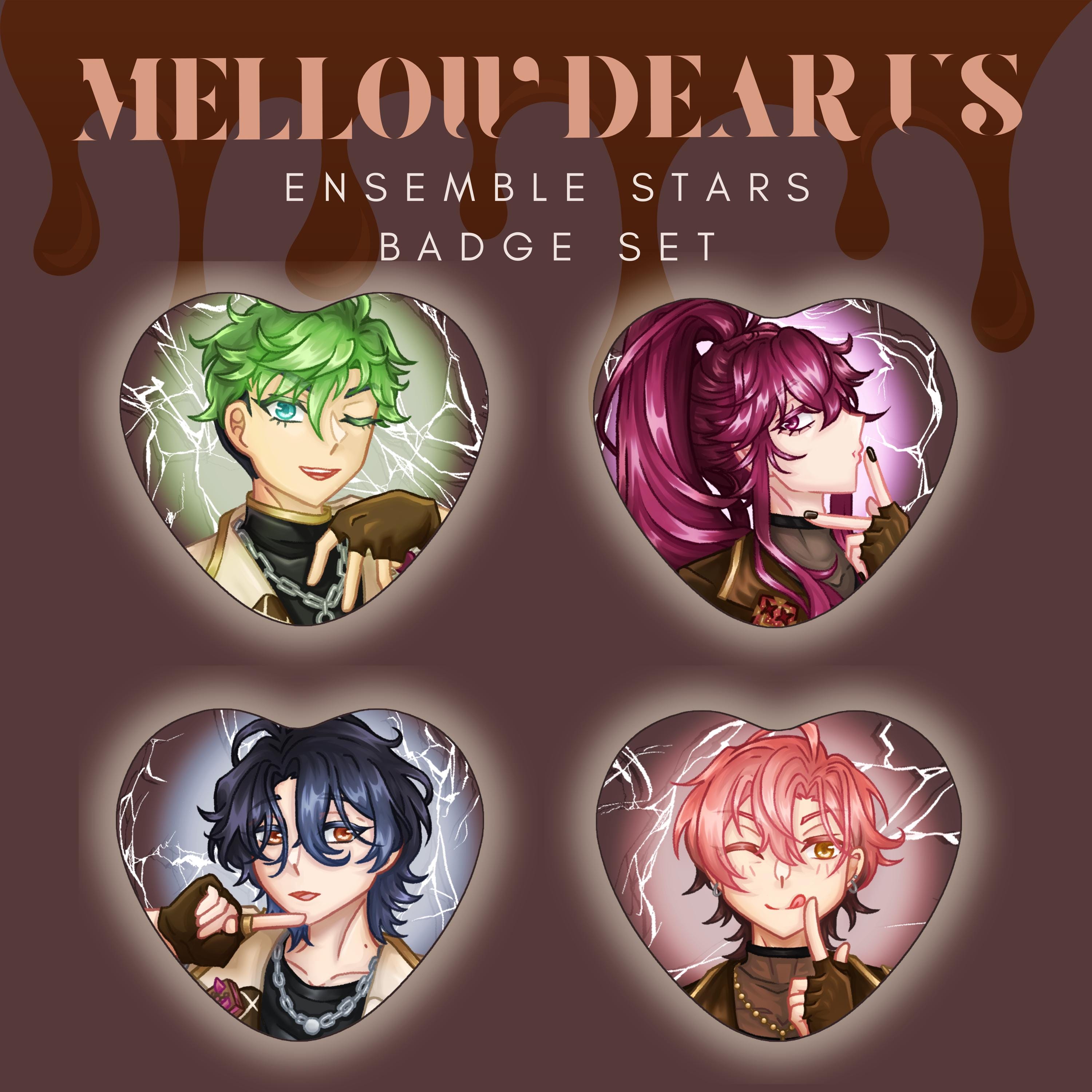 MELLOW DEAR US Idol Badge Set 4種セット×4 Ensemble Stars Mellow Dear Us Badge Set - Etsy