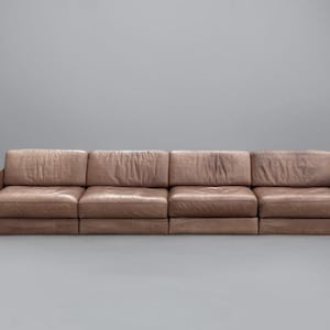 Vintage de sede ds 76 buffalo leather sofa couch Switzerland 1970s sleeper sofa design