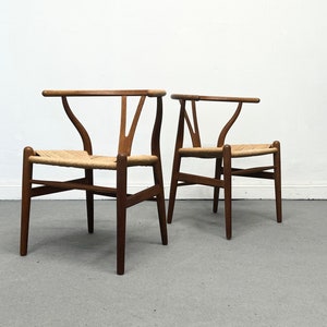 1/3 Wishbone Chairs CH24 Hans Wegner Danish Design 60s Teak