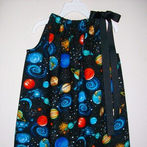 Space Dress | Pillowcase Dress | Solar System | Galaxy Dress | Dress ...