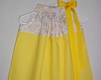 Belle Dress | Pillowcase Dress | Beauty and the Beast | Belle Costume | Belle Dress Up Clothes | Princess Dress | Gift for Little Girl