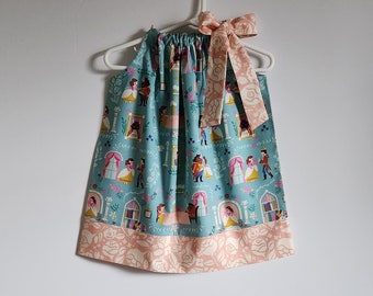 Pillowcase Dress | Beauty and the Beast | Little Girls Dress with Belle | Toddler Girl Dress | Baby Dress | Storybook Dress | Kids Dress