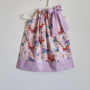 Pillowcase Dress | Butterfly Dress | Girls Spring Dress with Butterflies | Toddler Dress | Baby Girl Dress | Kids Dress | Butterfly Outfit