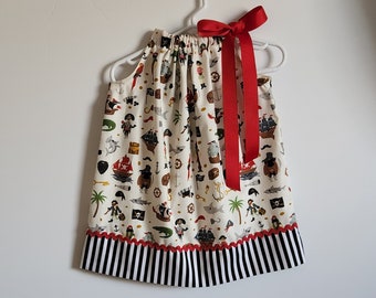 Pillowcase Dress | Pirate Dress | Pirate Party | Pirate Clothes | Toddler Dress | Pirate Ships | Pirate Birthday | Pirate Outfit Girl