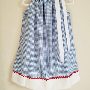 Dorothy Dress | Wizard of Oz Dress | Pillowcase Dress | Blue Gingham Dress | Oz Party | Dorothy Costume | Girls Dresses | Dorothy Outfit