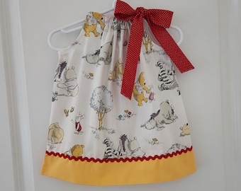 Pillowcase Dress | Winnie the Pooh Dress | Pooh Birthday | baby girl dress | toddler girl dress | Girl Baby Shower Gift | Pooh Clothes