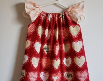 Valentines Day Dress 18m | Toddler Girl Dress | size 18 months | Dress with Hearts | 18m Valentines Outfit | Toddler Dress | Ready to Ship