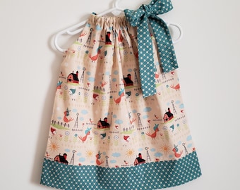 Pillowcase Dress | Chicken Dress | Farm Dress with Chicks | Toddler Dress with Chickens | Farm Birthday | Chicken Outfit | Baby Dress