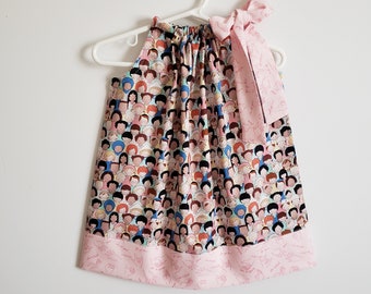 Pillowcase Dress | Children of the World | Small World | Toddler Girl Dress | Multi Cultural | Diversity Clothes | Kids Dresses | Friends