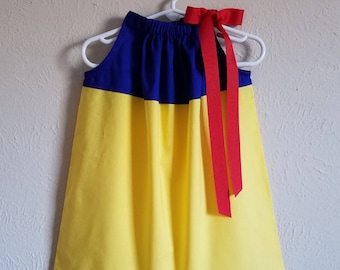 Kids Snow White Pillowcase Dress | Girls Princess Costume Dress Up