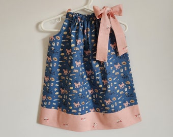 Pillowcase Dress | Paris Theme Dress | Baby Dress with Poodle | Paris Dress | Toddler Dress | Baby Birthday Gift | French Theme Party