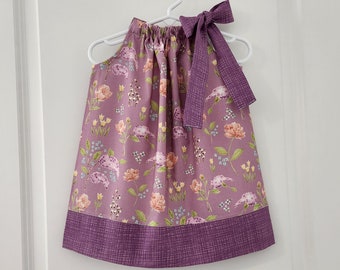 Pillowcase Dress with Flowers | Floral Dress | Spring Dress for Girl | Toddler Dress | Kids Dress | Baby Dress | Purple Dress with Lilacs