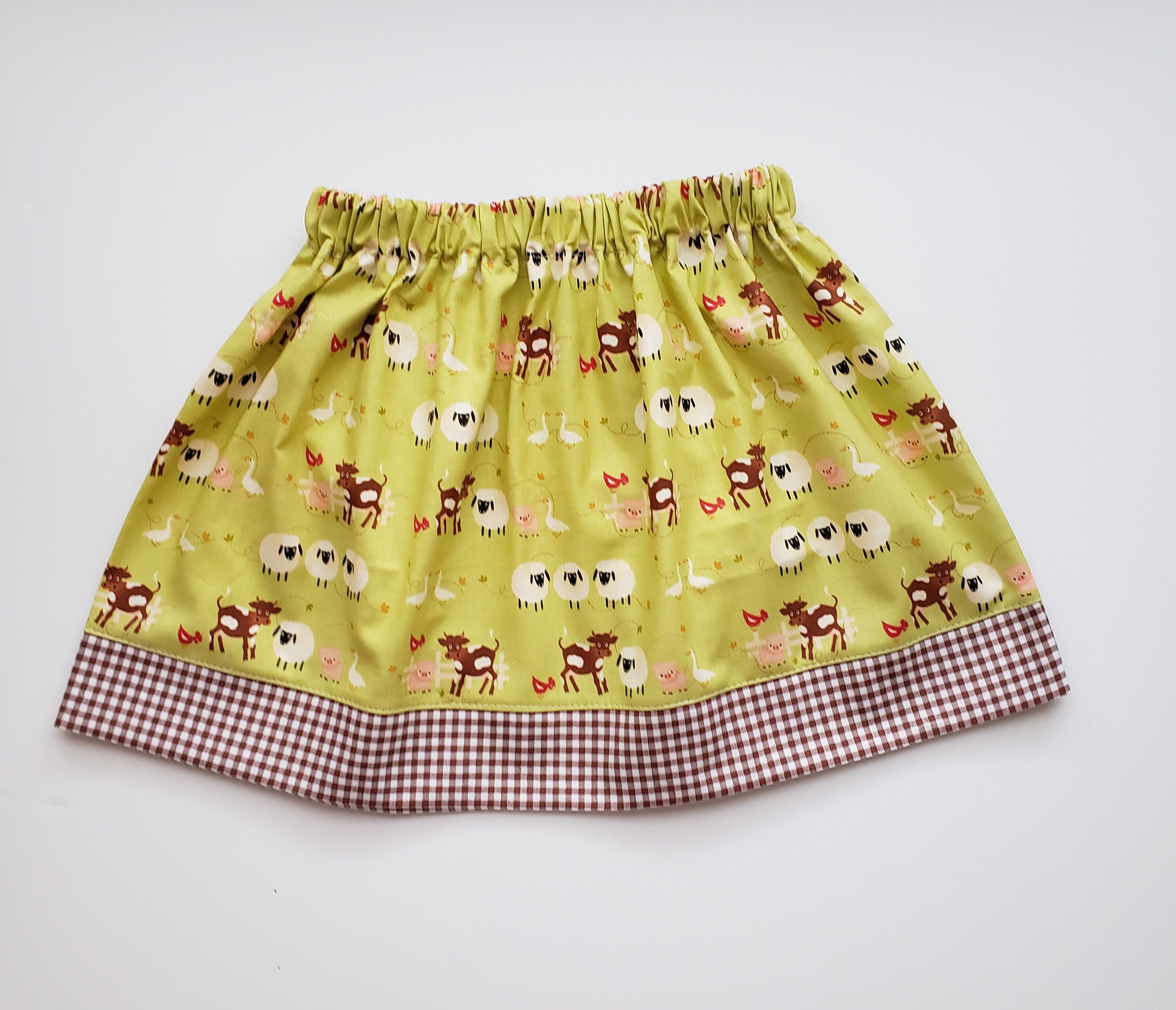 Skirt with Farm Animals Girls Skirt Farm Skirt Farm Etsy