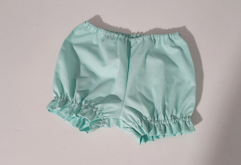 Bloomers Ruffle Bloomers Girls Bloomer with Ruffles Diaper Cover baby bloomers toddler bloomers Panty Covers Under Garment mint