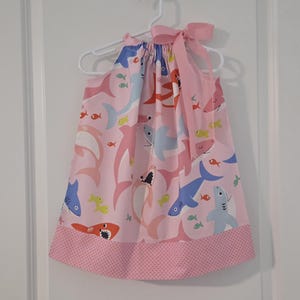 pink shark dress Shark Dress, Pink Shark Party Dress, Shark Birthday Dress