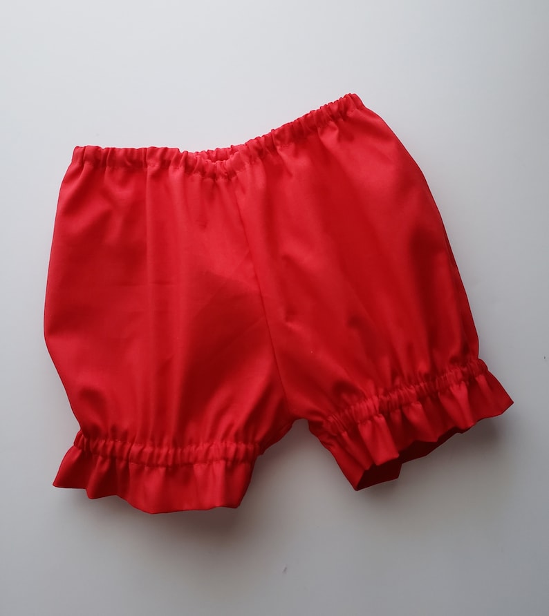 Bloomers Ruffle Bloomers Girls Bloomer with Ruffles Diaper Cover baby bloomers toddler bloomers Panty Covers Under Garment red