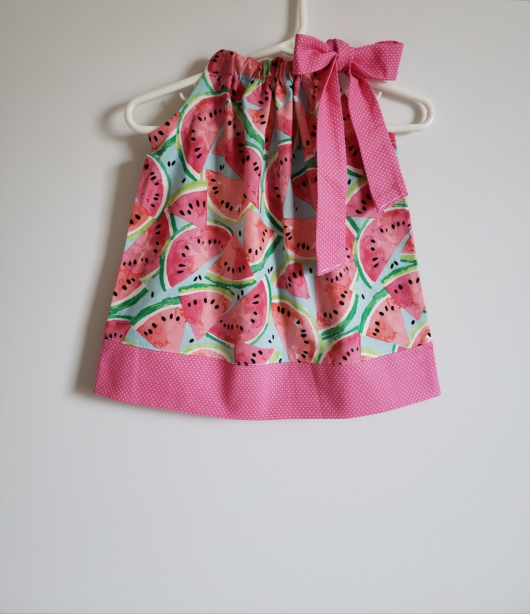 Pillowcase Dress With Watermelon Little Girl Dress Watermelon Dress
