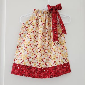 Handmade Chicken Pillowcase Dress: Farm Girl Outfit