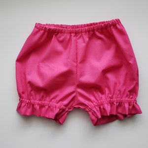 Bloomers Ruffle Bloomers Girls Bloomer with Ruffles Diaper Cover baby bloomers toddler bloomers Panty Covers Under Garment hot pink