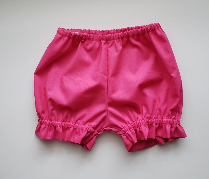 Bloomers  Ruffle Bloomers  Girls Bloomer with Ruffles  hot pink