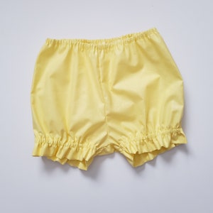 Bloomers Ruffle Bloomers Girls Bloomer with Ruffles Diaper Cover baby bloomers toddler bloomers Panty Covers Under Garment butter yellow