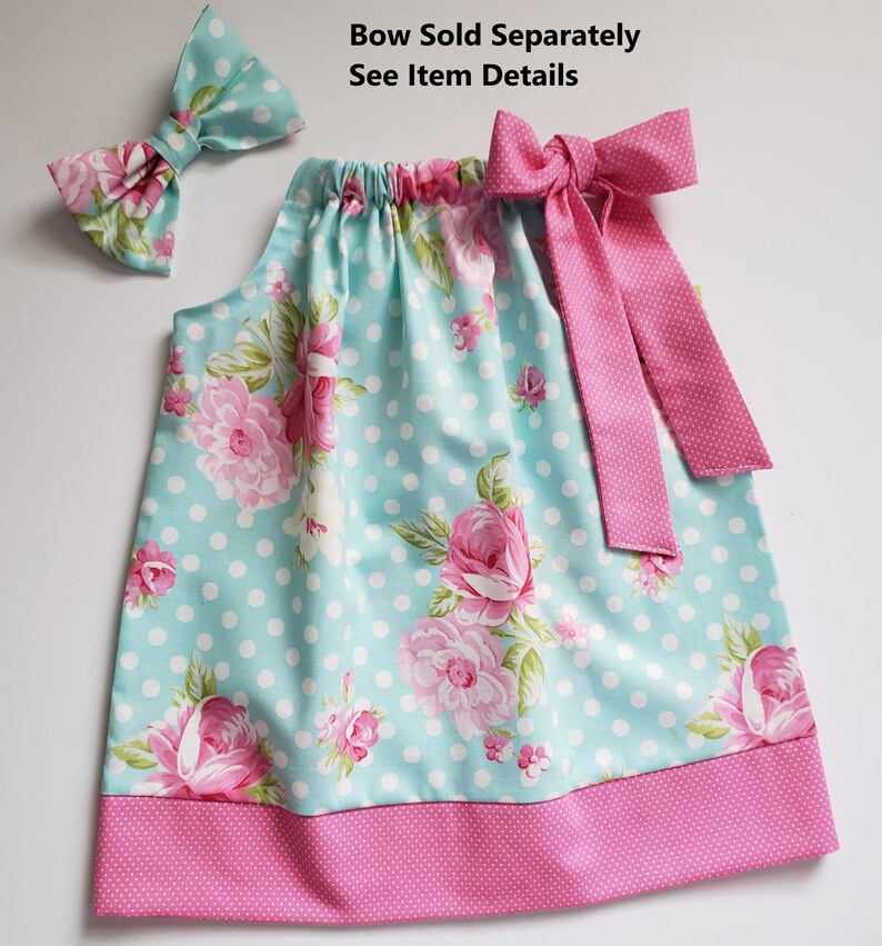 Pillowcase Dress Rose Dress Toddler Girl Dress with Roses Etsy