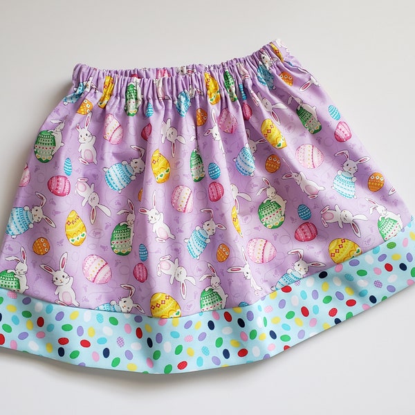 Easter Skirt 3t | Easter Bunny Skirt with Jelly Beans | Size 3 Toddler Skirt for Easter | Easter Clothes | Spring Skirt | Ready to Ship