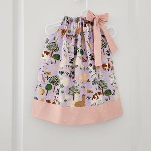 Pillowcase Dress | Farm Animals Dress | Farm Birthday | Kids Dress | Farm Yard | Baby Dress with Animals | Toddler Dress | Little Girl Dress