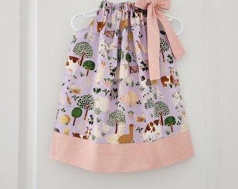 Handmade Farm Animals Pillowcase Dress | Toddler & Baby