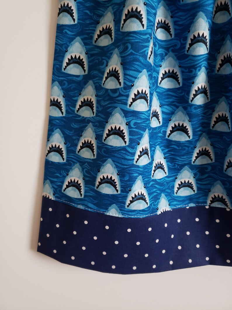 Pillowcase Dress with Sharks Baby Shark Dress Toddler Girl Etsy