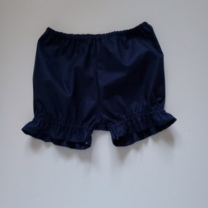 Bloomers Ruffle Bloomers Girls Bloomer with Ruffles Diaper Cover baby bloomers toddler bloomers Panty Covers Under Garment navy blue