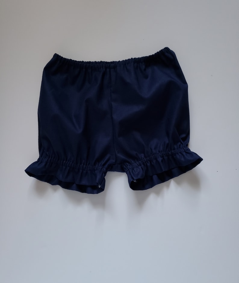 Bloomers Ruffle Bloomers Girls Bloomer with Ruffles Diaper Cover baby bloomers toddler bloomers Panty Covers Under Garment navy blue