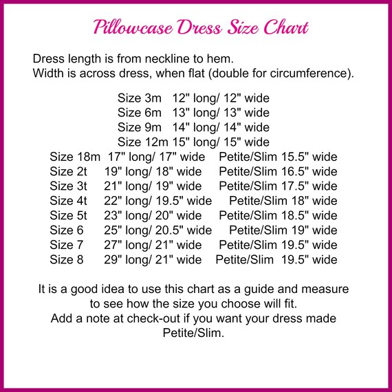 Bump Size Chart