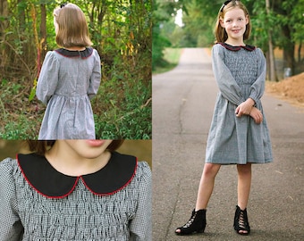 Elle Vintage Dress PDF Downloadable Pattern by MODKID... sizes 2T to 12 Girls included - Instant Download