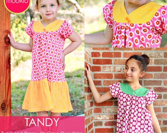 Tandy Knit Tunic and Dress PDF Downloadable Pattern by MODKID... sizes 2T to 10 Girls included - Instant Download