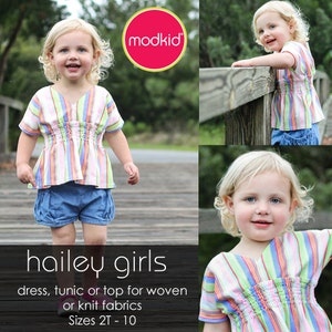 Hailey Girls PDF Downloadable Pattern by MODKID... sizes 2T to 10 Girls included Instant Download image 3