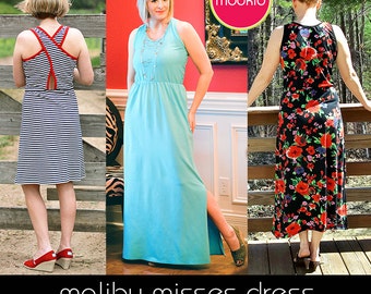 Malibu Misses Dress PDF Modèle téléchargeable par Modkid... tailles XS, S, M, L, Xl et XXL Womens inclus - Téléchargement instantané