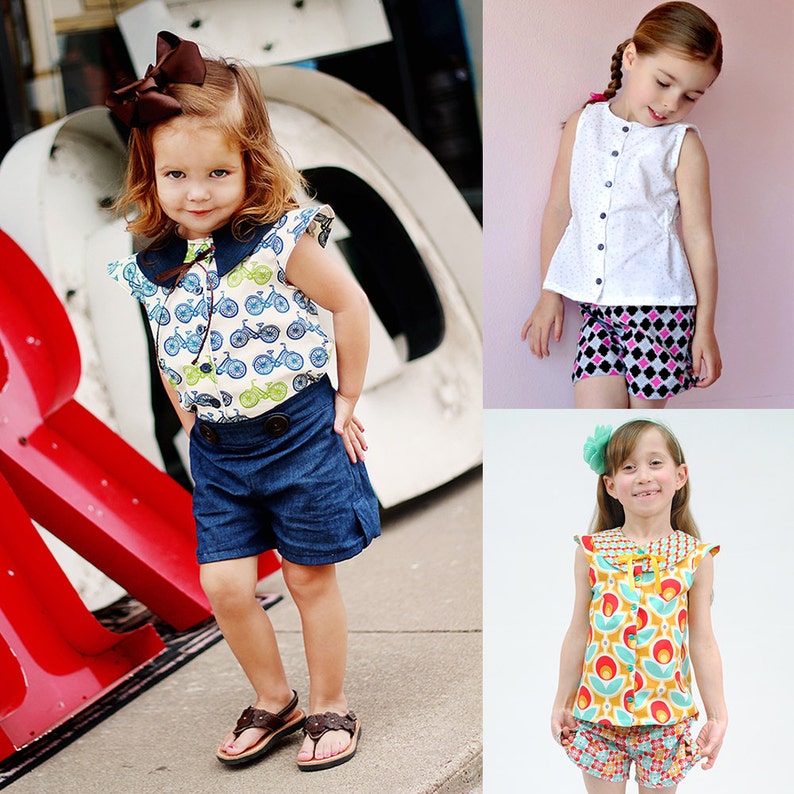 Zoey Summer Ensemble PDF Downloadable Pattern by MODKID... sizes 2T to 10 Girls included Instant Download image 5