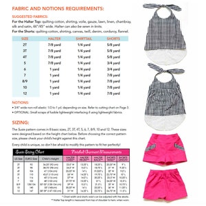 Susie Halter Top y Shorts PDF Patrón descargable por MODKID... tallas 2T a 12 Niñas incluidas Descarga instantánea imagen 5