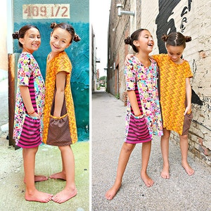 Melanie Knit Dress PDF Downloadable Pattern by MODKID... sizes 2T to 10 Girls included Instant Download image 5