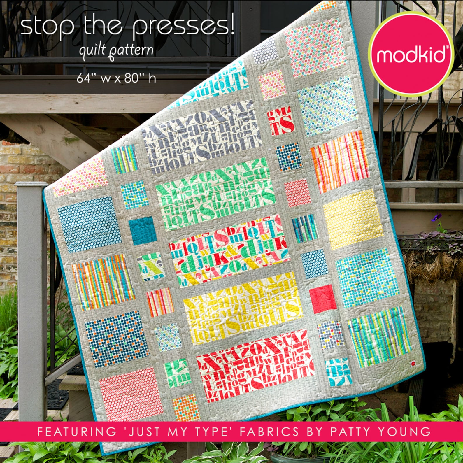 Stop the Presses Quilt Epattern by MODKID Instant Etsy
