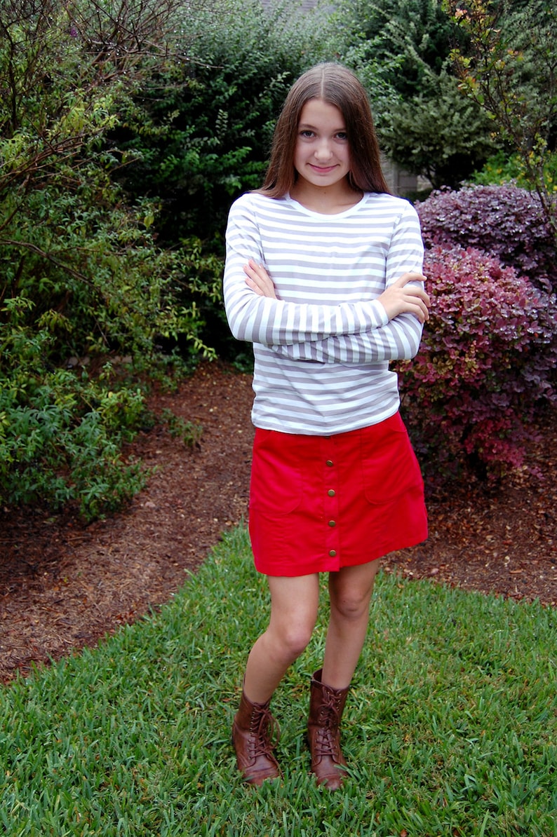 Mara Tween Teen Mini Skirt Pdf Downloadable Pattern By Etsy Uk