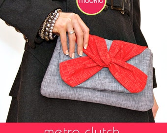 Metro Clutch PDF Downloadable LITE Pattern Tutorial by MODKID - Instant Download