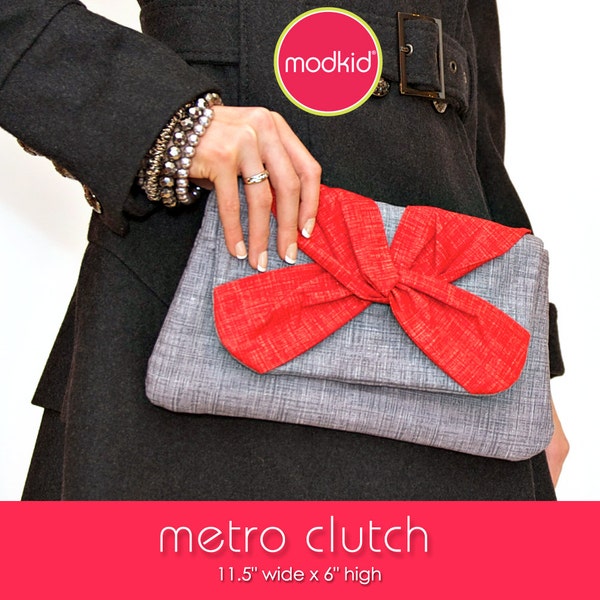 Metro Clutch PDF Downloadable LITE Pattern Tutorial by MODKID - Instant Download