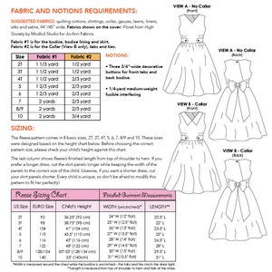 Reese Party Dress PDF Downloadable Pattern by MODKID... sizes 2T to 10 Girls included Instant Download image 2