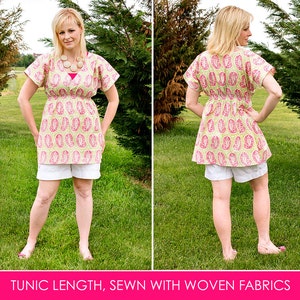 Hailey Misses Dress or Tunic PDF Downloadable Pattern by Modkid... sizes XS-XXL Women included Instant Download image 4