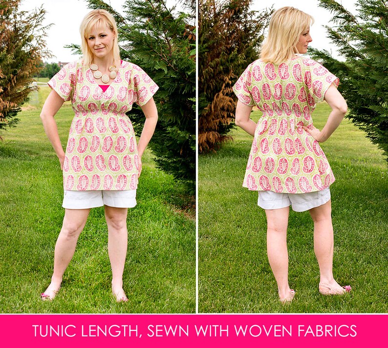 Hailey Misses Dress or Tunic PDF Downloadable Pattern by Modkid... sizes XS-XXL Women included Instant Download image 4