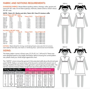 Hailey Girls PDF Downloadable Pattern by MODKID... sizes 2T to 10 Girls included Instant Download image 2